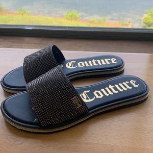 Juicy Couture rhinestone flip flop size 8 NWT